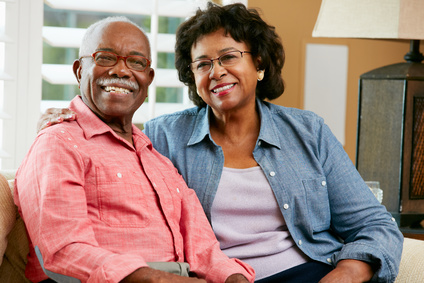 Elderly couple enjoying the reverse mortgages